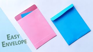 Envelope Making With Paper With Glue And Scissors At Home  Easy Origami Cool Design Envelope [upl. by Urban252]