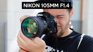 Nikon 105mm F14 hands on  english review  TOP portrait lens  Nikon D750 [upl. by Crosley]