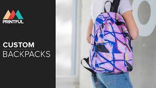 Custom backpacks Printful Showcase [upl. by Debra]