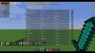 Most  Commands on wurst Minecraft [upl. by Sik]