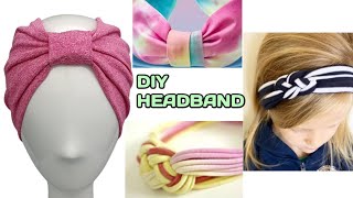 abadok yasashhow to make head bandsold tshirt headbandsdiy headbands  rezinka yasash [upl. by Burgener]