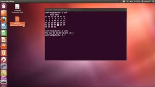 Date and Calender command using terminal in Linux [upl. by Ertnod]