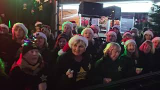 WHAT CHRISTMAS MEANS TO ME Rock Choir at Birkdale Lights Switch On 1st December 2024 [upl. by Yehs474]