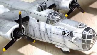 172 B24 Liberator Timelapse built Revell scale model kit [upl. by Mitran]