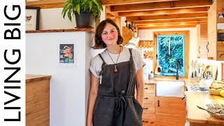 Young Woodworker Crafts Stunning OffGrid Tiny House [upl. by Kora879]