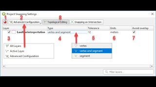 How to set the QGIS snapping options in QGIS 3 [upl. by Noivax]