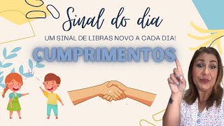 Sinais de CUMPRIMENTOS em LIBRAS [upl. by Nodal]