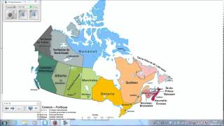 Canada Provinces territoires et capitales [upl. by Kcim]