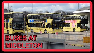 BUSES at MIDDLETON bus station [upl. by Hutt]