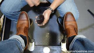 EXTREME TINGLES  ANGELO SHOE SHINE ASMR [upl. by Oibesue]