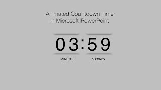 How to Create a Animated PowerPoint Countdown Timer [upl. by Ayatahs]