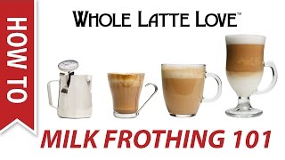 Milk Frothing for Beginners [upl. by Eanad927]