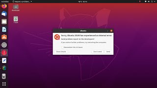 How to Fix quotSorry Ubuntu 2004 has experienced an internal errorquot  problem report to the developer [upl. by Franckot]