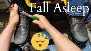 ANOTHER AMAZING BOOT TRANSFORMATION  ANGELO SHOE SHINE ASMR [upl. by Eudosia874]