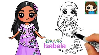 How to Draw Isabela Madrigal 🌸Disney Encanto [upl. by Ibed]