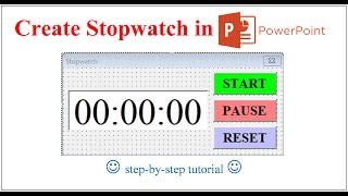 Stopwatch in PowerPoint [upl. by Ainesell]