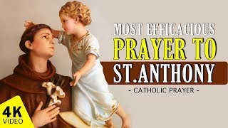 MOST EFFICACIOUS PRAYER TO SAINT ANTHONY [upl. by Uhej]