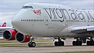 Manchester Airport Close Up Departures RWY23L  190818 [upl. by Norab524]