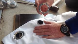 How to attach eyelets into curtains [upl. by Ekihc]