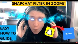 How to use snapchat filters in DiscordZoom or any video conference call [upl. by Atteselrahc270]