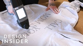 Portable Printer Directly Prints Designs On Clothes [upl. by Feltie]