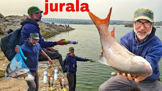 fish  jurala dam fishing  big rohu fishes catching feeder fishing  feeder fishing [upl. by Akiraa114]