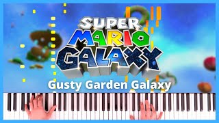 Gusty Garden Galaxy  Super Mario Galaxy  Piano Cover  Sheet Music [upl. by Mcdougall]