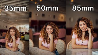 35mm vs 50mm vs 85mm Lens Comparison for Portrait Photography [upl. by Skardol]