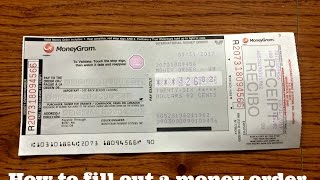 How to fill out a Walmart Money Order Money Gram [upl. by Alyakim885]