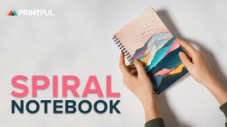 Create And Sell Your Own Spiral Notebook  Printful Products 2021 [upl. by Annairoc]