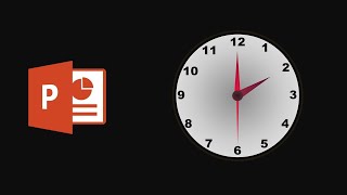 Create a real Clock using microsoft PowerPoint  powerpoint animation tutorial [upl. by Yesor]