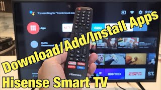 Hisense Smart TV How to DownloadAdd Apps [upl. by Raamal]