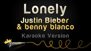 Justin Bieber amp benny blanco  Lonely Karaoke Version [upl. by Sathrum]