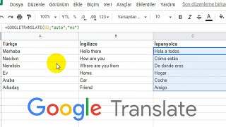 Google Translate Kolay Çeviri E Tablolar [upl. by Derk672]