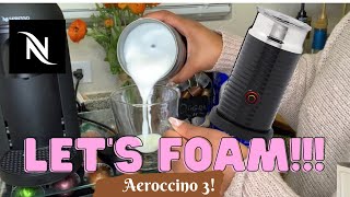 How To Foam Milk With Aeroccino 3 Make Coffee With Foam Tips amp Tricks  Easy Foamed Latte Recipe [upl. by Chita]