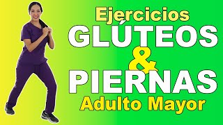 Ejercicios para GLÚTEOS y PIERNAS en Adultos Mayores rutina completa  45 min [upl. by Eldnek876]