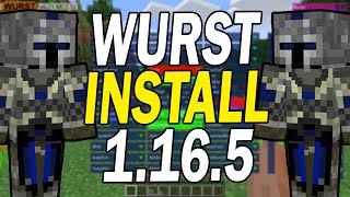 How To Get Cheats Minecraft 1165  Download amp Install WURST Cheat Client  Fabric [upl. by Honoria]