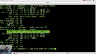 How to Set Time Timezone and Synchronize System Clock Using timedatectl Command wiz maverick [upl. by Reinal]