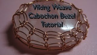 Viking Weave Cabochon Bezel Tutorial [upl. by Stanford]