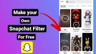 How to make Snapchat Filter on Phone  How to make a Custom Filter for Snapchat  Snapchat Filter [upl. by Wachtel]