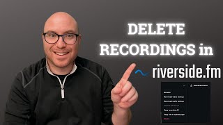 Delete Recordings in Riversidefm [upl. by Geis]