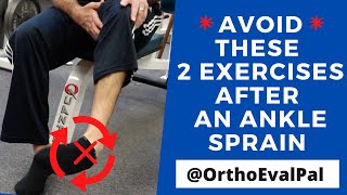 AVOID These 2 Exercises After an Ankle Sprain [upl. by Mcconaghy99]