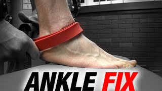 Ankle Sprain Fix and Prevention IMPROVES SQUAT TOO [upl. by Enehs]