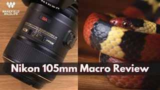 LENS REVIEW Nikon AFS VR MicroNIKKOR 105mm f28G IFED Lens [upl. by Emaj]