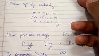 Bernoullis theorem  derivation  class 11th important [upl. by Calvina967]