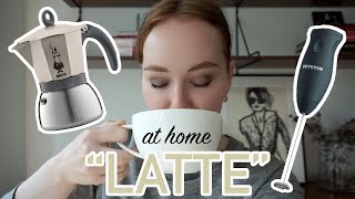 HOW TO MAKE A quotLATTEquot AT HOME moka pot  frother [upl. by Lorrac]