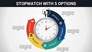 Create Animated Stopwatch Design in PowerPoint [upl. by Nylassej]