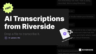 Unlimited Free AI Transcriptions  Powered by Riverside [upl. by Aruabea]