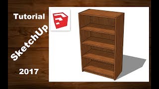 Tutorial básico Sketchup Make 2017  Carpintería [upl. by Lerej]