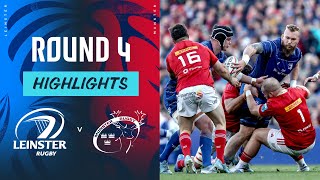 Leinster v Munster  Highlights  Round 4  URC 202425 [upl. by Ansev]